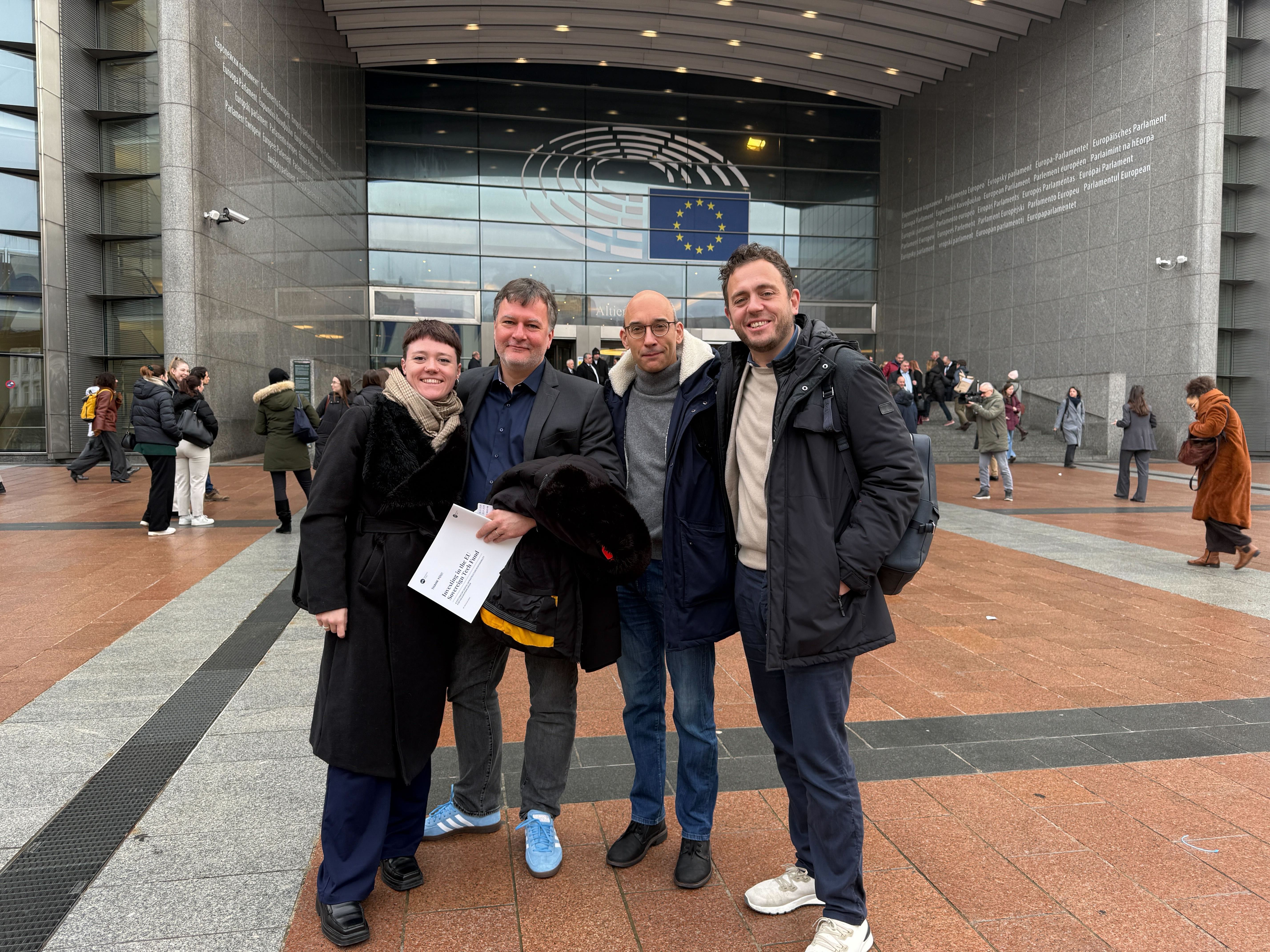 Breakfast at the European Parliament - LF Europe team